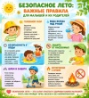 ☀️ Безопасное лето: важные правила для малышей и их родителей 🌿